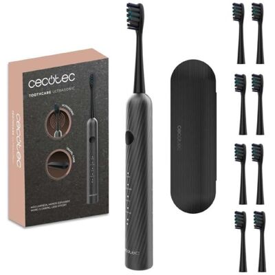 Cecotec Brosse à Dents Électrique Sonique ToothCare UltraSonic. 4 Modes Vibrations Haute Fréquence jusquà 40000 rpm Noir - Publicité Cecotec Brosse à Dents Électrique Sonique ToothCare UltraSonic. 4 Modes Vibrations Haute Fréquence jusquà 40000 rpm Noir - Publicité