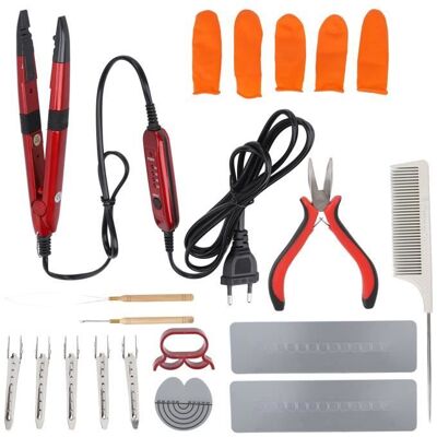 Kit de fer à extensions de cheveux - SURENHAP - Température constante - Résistant à la chaleur - Inclus : outils - Publicité Kit de fer à extensions de cheveux - SURENHAP - Température constante - Résistant à la chaleur - Inclus : outils - Publicité