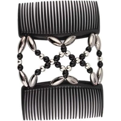 Perles Cheveux Peignes Magique Extensible Double Peigne Pinces À Cheveux ÉLastiques ÉPingles À Cheveux Accessoires - Publicité Perles Cheveux Peignes Magique Extensible Double Peigne Pinces À Cheveux ÉLastiques ÉPingles À Cheveux Accessoires - Publicité