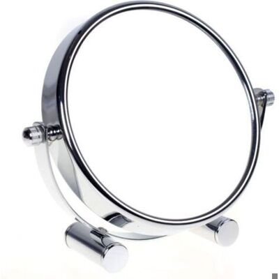 Revo Miroir cosmétique design rotatif à 360 ° Double face : normal et grossissement x 10. Miroir sur pied miroir de rasage miroir de - Publicité Revo Miroir cosmétique design rotatif à 360 ° Double face : normal et grossissement x 10. Miroir sur pied miroir de rasage miroir de - Publicité