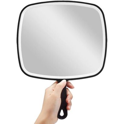 YNKKVRE Miroir à main extra large miroir noir avec poignée pratique et élégant pour une utilisation à la maison - Publicité YNKKVRE Miroir à main extra large miroir noir avec poignée pratique et élégant pour une utilisation à la maison - Publicité
