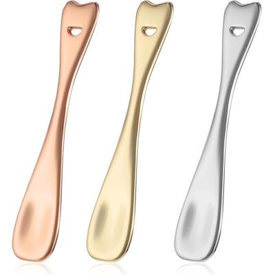 WEEWA Lot de 3 Spatules pour le Visage Applicateur Masque À Lèvres Petites Cuillères À Maquillage pour le Visage Mini Cuillère Multi-soins - Publicité WEEWA Lot de 3 Spatules pour le Visage Applicateur Masque À Lèvres Petites Cuillères À Maquillage pour le Visage Mini Cuillère Multi-soins - Publicité