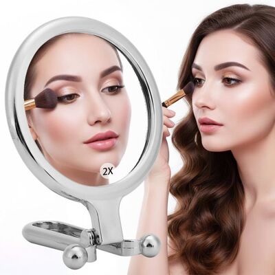 AUTREMENT 1 Miroir De Poche Grossissant Double Face Miroir Maquillage Pliable X2 Miroir À Main Rotatif Régla ACCESSOIRES FABRICATION MAISON - Publicité AUTREMENT 1 Miroir De Poche Grossissant Double Face Miroir Maquillage Pliable X2 Miroir À Main Rotatif Régla ACCESSOIRES FABRICATION MAISON - Publicité