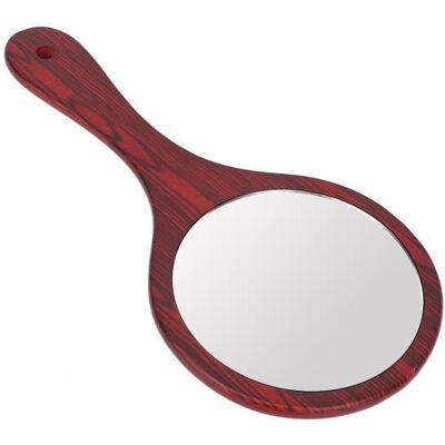 KIMISS Miroir à main Miroir de poche Vintage manche en bois trou suspendu miroir de coiffure maquillage pour ménage rouge Blanc - Publicité KIMISS Miroir à main Miroir de poche Vintage manche en bois trou suspendu miroir de coiffure maquillage pour ménage rouge Blanc - Publicité
