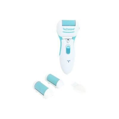 Râpe anti-callosités TECHWOOD TRE-104 - Rouleau 360° - Adoucit vos pieds en 1 sec - Fonctionnement sans fil Blanc - Publicité Râpe anti-callosités TECHWOOD TRE-104 - Rouleau 360° - Adoucit vos pieds en 1 sec - Fonctionnement sans fil Blanc - Publicité