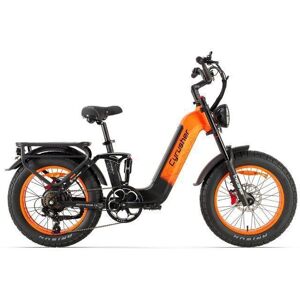 VéLo éLectrique Cyrusher Kommoda 3.0 Pour Adulte Moteur 250 W Batterie 48 V 20 Ah Pneus Larges 20 Pouces. Orange - Publicité VéLo éLectrique Cyrusher Kommoda 3.0 Pour Adulte Moteur 250 W Batterie 48 V 20 Ah Pneus Larges 20 Pouces. Orange - Publicité
