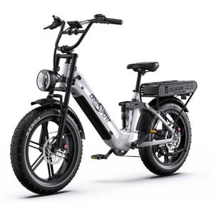 ONESPORT OT08 Pro Vélo Électrique 500W Double Batterie 48V 18Ah 190km Autonomie Freins Hydrauliques & Pneus 20x4 Blanc - Publicité ONESPORT OT08 Pro Vélo Électrique 500W Double Batterie 48V 18Ah 190km Autonomie Freins Hydrauliques & Pneus 20x4 Blanc - Publicité