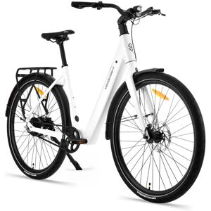 Vélo de ville femme LUNA 2.0 blanc 28 pouces Overfly Vecocraft - Batterie 36V 104Ah - 100 km - Elégant Silencieux Confortable Blanc - Publicité Vélo de ville femme LUNA 2.0 blanc 28 pouces Overfly Vecocraft - Batterie 36V 104Ah - 100 km - Elégant Silencieux Confortable Blanc - Publicité