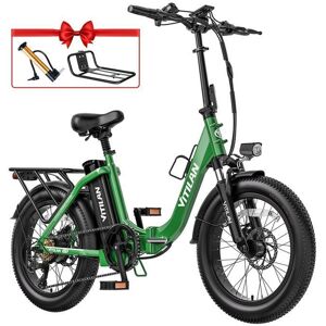 NOBRAND VITILAN U3 Commute pliable Fat Tire vélo électrique VertMoteur sans balais 750W Vitesse maximale 45KM/H Vert - Publicité NOBRAND VITILAN U3 Commute pliable Fat Tire vélo électrique VertMoteur sans balais 750W Vitesse maximale 45KM/H Vert - Publicité