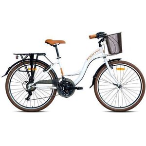 Moma Bikes - Vélo de Ville 26 URBAN - SHIMANO 21 Vitesses - Blanc Blanc - Publicité Moma Bikes - Vélo de Ville 26 URBAN - SHIMANO 21 Vitesses - Blanc Blanc - Publicité