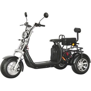 Tricycle électrique SHANSU - EEC/COC - Moteur 2000W Batterie 20AH*2 - Autonomie 60-80KM - Vitesse max 40 km/h - Penu 10 Pouces Noir Noir - Publicité Tricycle électrique SHANSU - EEC/COC - Moteur 2000W Batterie 20AH*2 - Autonomie 60-80KM - Vitesse max 40 km/h - Penu 10 Pouces Noir Noir - Publicité