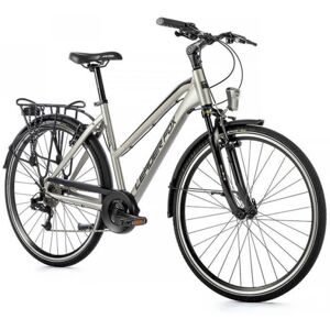 Vélo de ville - LEADER FOX - Ferrara 2023 - Femme - Argent - 8 vitesses - Cadre 165 pouces Gris - Publicité Vélo de ville - LEADER FOX - Ferrara 2023 - Femme - Argent - 8 vitesses - Cadre 165 pouces Gris - Publicité