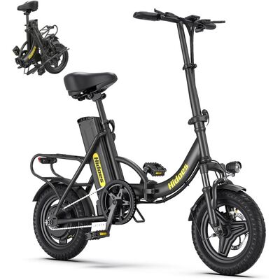 Vélo électrique pliable - HIDOES - HD-C6 - Batterie amovible 36V 104Ah - Moteur 350W - Autonomie 50 km Noir - Publicité Vélo électrique pliable - HIDOES - HD-C6 - Batterie amovible 36V 104Ah - Moteur 350W - Autonomie 50 km Noir - Publicité