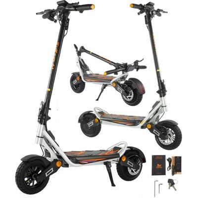 Trottinette électrique Kukirin A1 nouvelle édition 2025 moteur 1000 W batterie 48 V 13 Ah pneus de 10 pouces 45 km/h Gris - Publicité Trottinette électrique Kukirin A1 nouvelle édition 2025 moteur 1000 W batterie 48 V 13 Ah pneus de 10 pouces 45 km/h Gris - Publicité