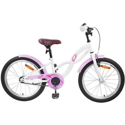 Vélo pour Enfants 18 Pouces pour les 5-7 ans - vidaXL - acier - blanc - réglable - 123 x 51 x 78 cm 4055103 Blanc - Publicité Vélo pour Enfants 18 Pouces pour les 5-7 ans - vidaXL - acier - blanc - réglable - 123 x 51 x 78 cm 4055103 Blanc - Publicité