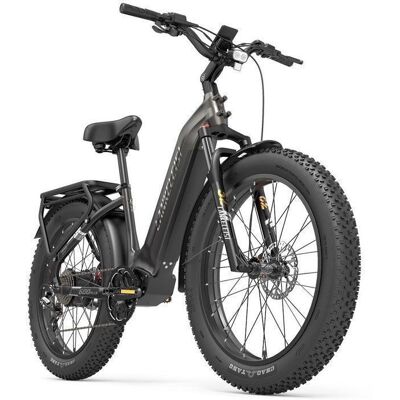 Lankeleisi MG600 Plus Vélo électrique autonomie 150 km batterie 48V 20Ah vitesse maximale 25 km/h couleur grise - Publicité Lankeleisi MG600 Plus Vélo électrique autonomie 150 km batterie 48V 20Ah vitesse maximale 25 km/h couleur grise - Publicité