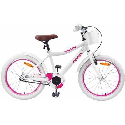 Vélo pour Enfants 20 Pouces pour les enfants de 6 à 11 ans - vidaXL - acier - blanc - réglable - 137 x 54 x 79 cm 5769728 Blanc - Publicité Vélo pour Enfants 20 Pouces pour les enfants de 6 à 11 ans - vidaXL - acier - blanc - réglable - 137 x 54 x 79 cm 5769728 Blanc - Publicité