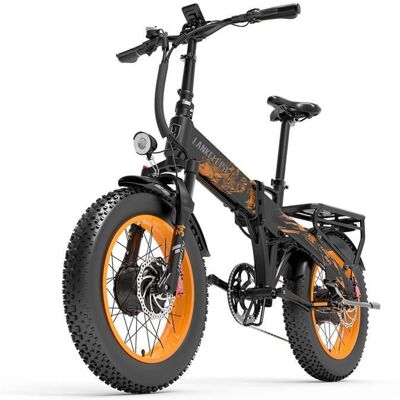 Vélo électrique LANKELEISI X2000MAX double moteur 2000W batterie Samsung 48V20Ah autonomie 130km suspension hydraulique frein disque - Publicité Vélo électrique LANKELEISI X2000MAX double moteur 2000W batterie Samsung 48V20Ah autonomie 130km suspension hydraulique frein disque - Publicité