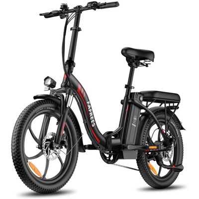 Fafrees F20 Vélo électrique urbains pliable 250 W Moteur 36 V 18Ah batterie 20 x 3.0 pneus larges vélo de ville tout-terrain Noir Noir - Publicité Fafrees F20 Vélo électrique urbains pliable 250 W Moteur 36 V 18Ah batterie 20 x 3.0 pneus larges vélo de ville tout-terrain Noir Noir - Publicité