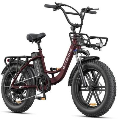 Vélo Électrique - ENGWE L20 Boost - 250W - 48V 13Ah - Double Frein à Disque Rouge - Publicité Vélo Électrique - ENGWE L20 Boost - 250W - 48V 13Ah - Double Frein à Disque Rouge - Publicité