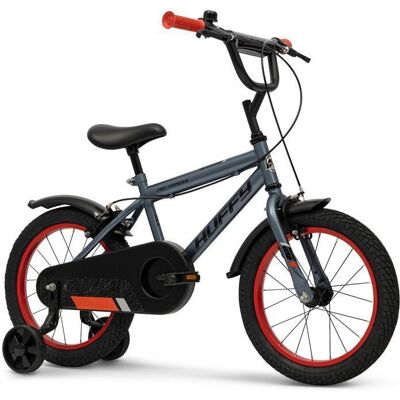 Vélo enfant - HUFFY - Pro Thunder - 16 pouces - Stabilisateurs - 5-7 ans Gris - Publicité Vélo enfant - HUFFY - Pro Thunder - 16 pouces - Stabilisateurs - 5-7 ans Gris - Publicité