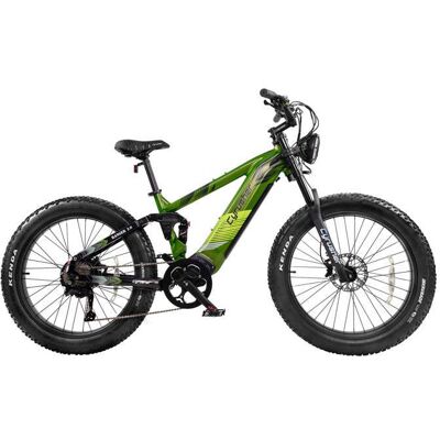 Cyrusher Ranger 2.0 Vélo Électrique Fat Bike Tout-Terrain Batterie LG 52V 20Ah Double Suspension Vert Vert - Publicité Cyrusher Ranger 2.0 Vélo Électrique Fat Bike Tout-Terrain Batterie LG 52V 20Ah Double Suspension Vert Vert - Publicité