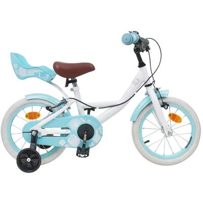 Vélo pour Enfants 14 Pouces pour les 3-5 ans - vidaXL - acier - blanc - réglable - 104 x 51 x 73 cm 8556219 Blanc - Publicité Vélo pour Enfants 14 Pouces pour les 3-5 ans - vidaXL - acier - blanc - réglable - 104 x 51 x 73 cm 8556219 Blanc - Publicité