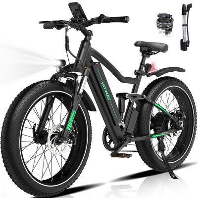 HITWAY BK9-HW - Pneus gras 26x4.0 - 48V 15Ah - 250W vélo électrique - Publicité HITWAY BK9-HW - Pneus gras 26x4.0 - 48V 15Ah - 250W vélo électrique - Publicité