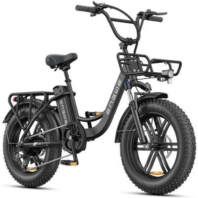 ENGWE L20 BOOST - Vélo électrique 20 - Autonomie 140km - Batterie Amovible 48V13Ah - Moteur 250W - 7 vitesses - VTC Fat bikeNoir Noir - Publicité ENGWE L20 BOOST - Vélo électrique 20 - Autonomie 140km - Batterie Amovible 48V13Ah - Moteur 250W - 7 vitesses - VTC Fat bikeNoir Noir - Publicité