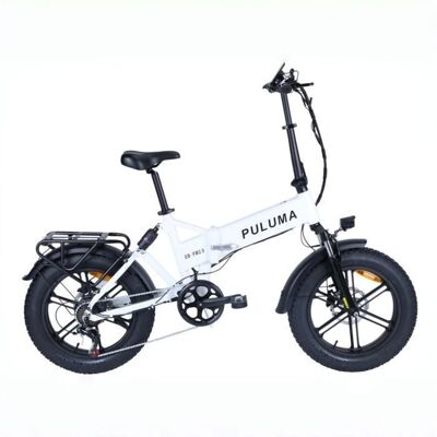 Vélo Électrique pliant - PULUMA - EB FM2.0 - Moteur 500W - Batterie 48V 15Ah - Pneus 20×40 pouces Blanc - Publicité Vélo Électrique pliant - PULUMA - EB FM2.0 - Moteur 500W - Batterie 48V 15Ah - Pneus 20×40 pouces Blanc - Publicité