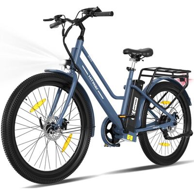 HITWAY Vélo électrique 27.5 - Moteur 250W - Batterie au Lithium Amovible 36V 13Ah - APP - Pompe à vélo gratuite - Bleu Bleu - Publicité HITWAY Vélo électrique 27.5 - Moteur 250W - Batterie au Lithium Amovible 36V 13Ah - APP - Pompe à vélo gratuite - Bleu Bleu - Publicité