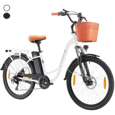 TT GO Vélo électrique TTGO YY-26ST Unisexe 250 W 25 km/h 36 V 145 Ah Idéal pour les trajets quotidiens Beige - Publicité TT GO Vélo électrique TTGO YY-26ST Unisexe 250 W 25 km/h 36 V 145 Ah Idéal pour les trajets quotidiens Beige - Publicité