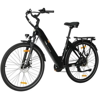 Vélo électrique 28 pouces 250 W 36 V/18 Ah Batterie TTGO C3SE urbain Vélos de ville 7 vitesses Jusquà 120 km Noir - Publicité Vélo électrique 28 pouces 250 W 36 V/18 Ah Batterie TTGO C3SE urbain Vélos de ville 7 vitesses Jusquà 120 km Noir - Publicité