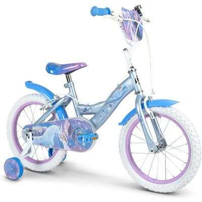 Vélo enfant - HUFFY - Disney Frozen - 16 pouces - Mouvement à billes - Roulettes stabilisatrices Bleu - Publicité Vélo enfant - HUFFY - Disney Frozen - 16 pouces - Mouvement à billes - Roulettes stabilisatrices Bleu - Publicité