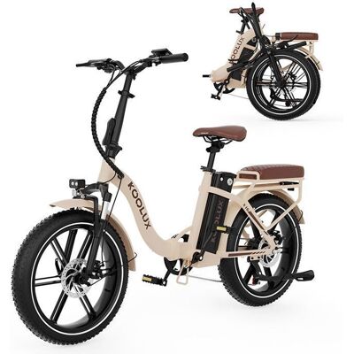 Vélo électrique pliant - KOOLUX - X16 - Moteur 1000W (pic) - Batterie 48V15.6Ah 90km - Pneus 20x30 - Publicité Vélo électrique pliant - KOOLUX - X16 - Moteur 1000W (pic) - Batterie 48V15.6Ah 90km - Pneus 20x30 - Publicité
