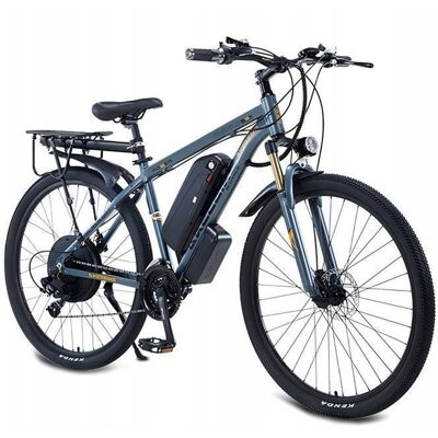 AKEZ Vélo Électrique 29 Tout Terrain Urbain 1000W 48V 13Ah 45kmh Autonomie 75km Shimano 21 Vitesses Gris Gris - Publicité AKEZ Vélo Électrique 29 Tout Terrain Urbain 1000W 48V 13Ah 45kmh Autonomie 75km Shimano 21 Vitesses Gris Gris - Publicité