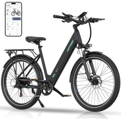 HITWAY Vélo Électrique VAE Noir VTT électrique 27.5 Ville E-Bike Batterie au Lithium Amovible 36V13AH Shimano 7 Vitesses Noir - Publicité HITWAY Vélo Électrique VAE Noir VTT électrique 27.5 Ville E-Bike Batterie au Lithium Amovible 36V13AH Shimano 7 Vitesses Noir - Publicité