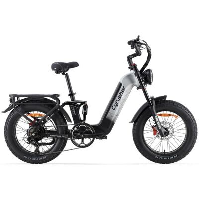 Vélo électrique Cyrusher Kommoda 3.0 Fatbike batterie 48V 20Ah gris Gris - Publicité Vélo électrique Cyrusher Kommoda 3.0 Fatbike batterie 48V 20Ah gris Gris - Publicité
