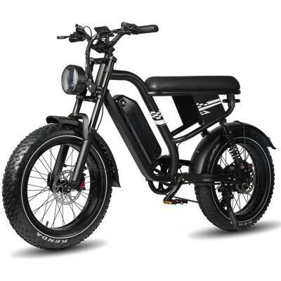 Vélo à assistance électrique MAXTRON-MX10 moteur de 500 W batterie 48 V 135 Ah autonomie maximale de 100 km Noir - Publicité Vélo à assistance électrique MAXTRON-MX10 moteur de 500 W batterie 48 V 135 Ah autonomie maximale de 100 km Noir - Publicité