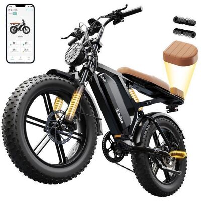 TST Vélo Électrique Adulte 1500W Peak – Fatbike 20 pouces Tout Terrain – Ville & Montagne – Batterie 48V15Ah – Tout Suspendu – Noir Noir - Publicité TST Vélo Électrique Adulte 1500W Peak – Fatbike 20 pouces Tout Terrain – Ville & Montagne – Batterie 48V15Ah – Tout Suspendu – Noir Noir - Publicité