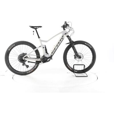 Vélo électrique - Scott Strike eRIDE 910 - blanc - VTT électrique tout suspendu - Bosch 625 Wh Reconditionné Blanc - Publicité Vélo électrique - Scott Strike eRIDE 910 - blanc - VTT électrique tout suspendu - Bosch 625 Wh Reconditionné Blanc - Publicité