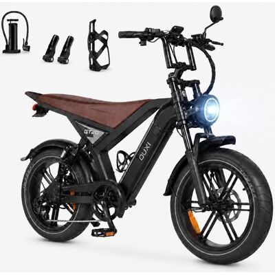 OUXI GT20 - Vélo électrique Adulte 20 - Moteur 1000W - 50km/h - Batterie 48 V 20 Ah - 90KM Max - Shimano 7 vitesses - NFC - Noir Noir - Publicité OUXI GT20 - Vélo électrique Adulte 20 - Moteur 1000W - 50km/h - Batterie 48 V 20 Ah - 90KM Max - Shimano 7 vitesses - NFC - Noir Noir - Publicité