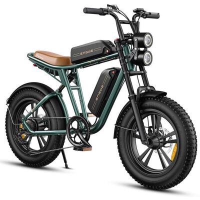Vélo électrique - ENGWE - M20 - Double batterie 48V (26Ah) - Autonomie jusquà 150 km - Pneus 20 fat Vert - Publicité Vélo électrique - ENGWE - M20 - Double batterie 48V (26Ah) - Autonomie jusquà 150 km - Pneus 20 fat Vert - Publicité