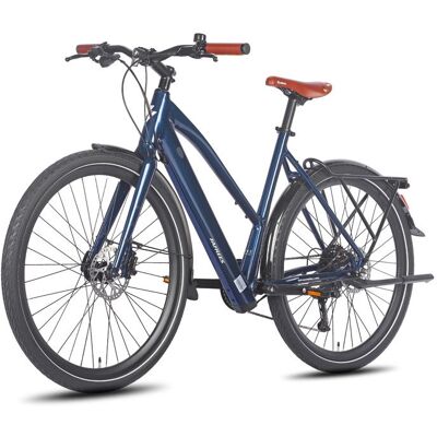 Fafrees F700W Vélo électrique urbain 700 x 42C batterie 10Ah 250W 40Nm Moteur sans balais CUES 9 vitesses 25km/h VTT électrique Bleu Bleu - Publicité Fafrees F700W Vélo électrique urbain 700 x 42C batterie 10Ah 250W 40Nm Moteur sans balais CUES 9 vitesses 25km/h VTT électrique Bleu Bleu - Publicité