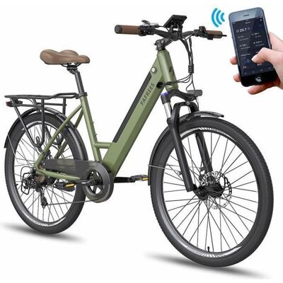 SMARTAI FAFREES F26 Pro Vélo électrique 26- Moteur 380W - Batterie 14.5Ah/36V Shimano 7 - Vélo de Ville avec contrôle APP Autonomie Vert - Publicité SMARTAI FAFREES F26 Pro Vélo électrique 26- Moteur 380W - Batterie 14.5Ah/36V Shimano 7 - Vélo de Ville avec contrôle APP Autonomie Vert - Publicité