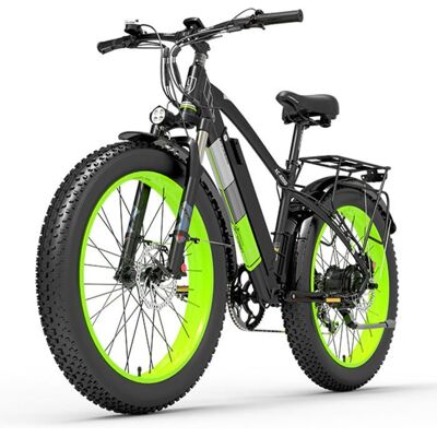 Vélo électrique tout-terrain LANKELEISI XC4000(vert) Vert - Publicité Vélo électrique tout-terrain LANKELEISI XC4000(vert) Vert - Publicité