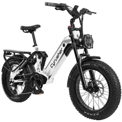 Vélo électrique Cyrusher Kommoda Pro batterie amovible 52V 20Ah blanc Blanc - Publicité Vélo électrique Cyrusher Kommoda Pro batterie amovible 52V 20Ah blanc Blanc - Publicité