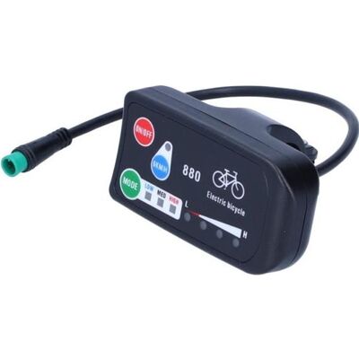 VINGVO Compteur daffichage de vélo électrique Affichage pour KT‑LED880 de Vélo Électrique Indicateur dAffichage de Vélo Noir - Publicité VINGVO Compteur daffichage de vélo électrique Affichage pour KT‑LED880 de Vélo Électrique Indicateur dAffichage de Vélo Noir - Publicité