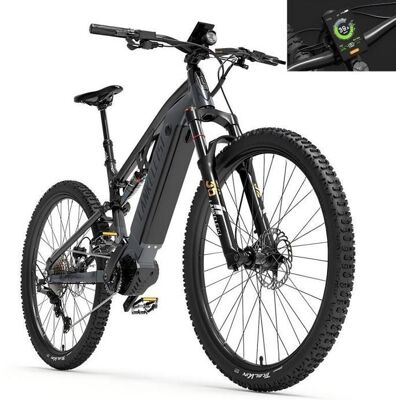 LANKELEISI Vélo Électrique Assisté GT800 Batterie Samsung 48V20Ah Autonomie 150km Charge Rapide 6h Moteur Central Roue 29 Pouces Gris - Publicité LANKELEISI Vélo Électrique Assisté GT800 Batterie Samsung 48V20Ah Autonomie 150km Charge Rapide 6h Moteur Central Roue 29 Pouces Gris - Publicité
