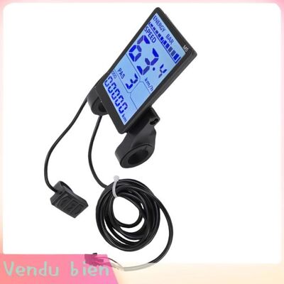 GAROSA Compteur de vitesse de vélo compteur électrique à affichage LCD M5 panneau décran étanche avec câble SM pour vélos électriques Noir - Publicité GAROSA Compteur de vitesse de vélo compteur électrique à affichage LCD M5 panneau décran étanche avec câble SM pour vélos électriques Noir - Publicité